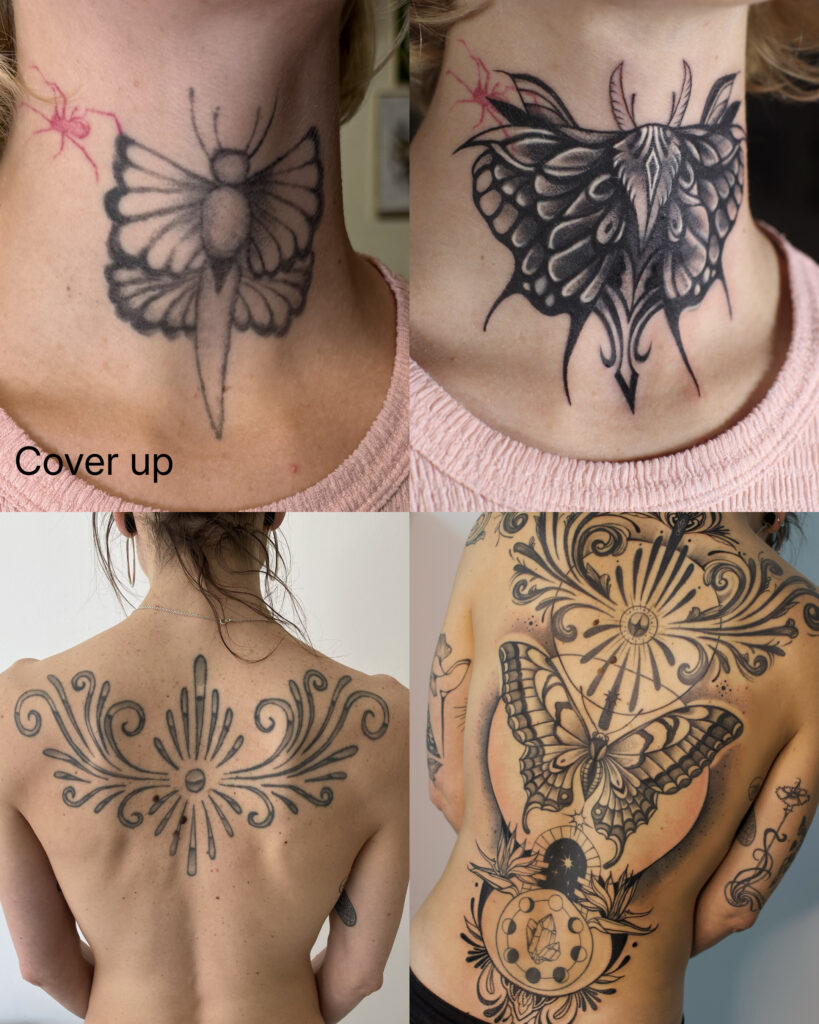 Geometrické tetování • Cover up • Blackwork